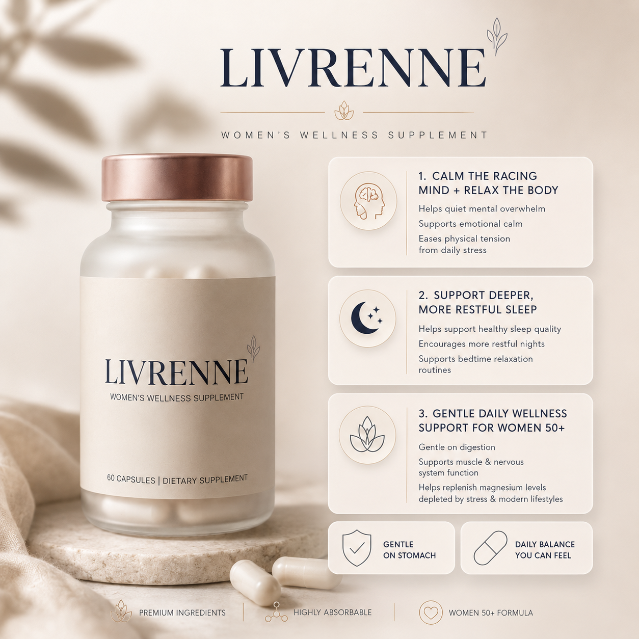 Pure Calm Magnesium Glycinate Capsules
